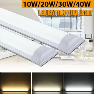 CUTEVER 1FT 2FT 3FT 4FT LED Batten Linear Tube Light Garage Office Panel Ceiling Lights