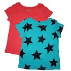 2er-Pack mehrfarbiges T-Shirt Fleck Zebra Mädchen kurzärmlig Rundhals Größe 3T Neu