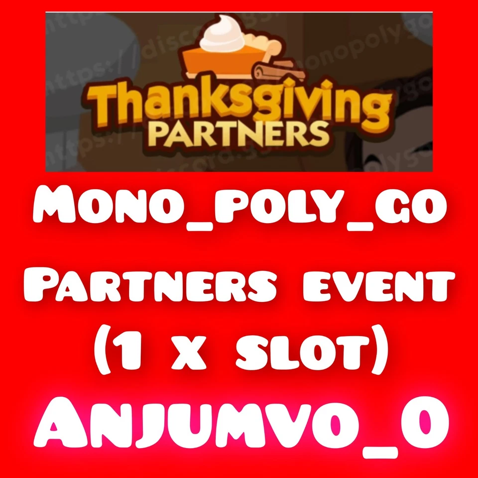 THANKSGIVING_Partner Event_Monopoly_Go Full Carry RUSH ( 1 X SLOT ) - Image 1 of 1