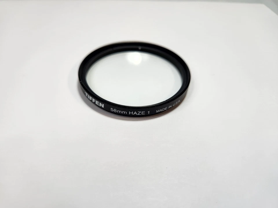 Tiffen 58mm HAZE-1 Filter Made In U.S.A. Very Good Condition - Image 1 of 4