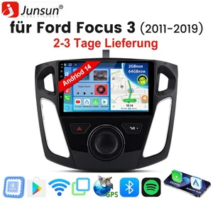 Für Ford Focus MK3 2012-2018 Android 14 Autoradio CarPlay WIFI GPS Navi 64G DAB+ - Bild 1 von 13