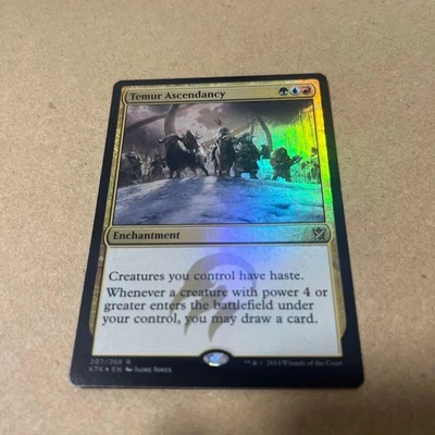 Temur Ascendancy MTG Foil Card KTK English Play Condition - Image 1 of 4