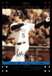 2007 Topps Updates & Highlights #UH260 Matt Holliday 2007 N.L. ALLSTAR - Picture 1 of 2