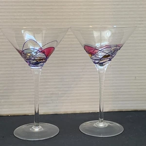 RAR Set 2 Cornet Barcelona Sagrada Martini Gläser handbemalt Mosaik 7,5" - Bild 1 von 14