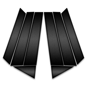 8pc Carbon Fiber Pillar Post Covers for 2014-2023 Land Rover Range Rover Sport - Picture 1 of 1