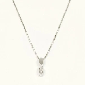 Jewelry Pendant Necklace Natural Diamond 0.04ct Platinum 1325524 - Picture 1 of 11