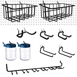 Kit organizador y ganchos de clavija de alta resistencia de 20 piezas, portaherramientas de múltiples puntas... - Imagen 1 de 7