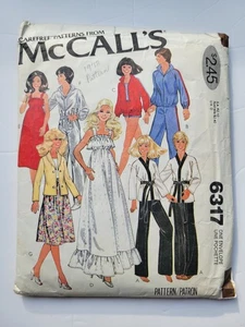 Sewing Pattern Outfits 11.5-12" & 18-19" Doll Barbie Cher Chrissie McCall's 6317 - Picture 1 of 8