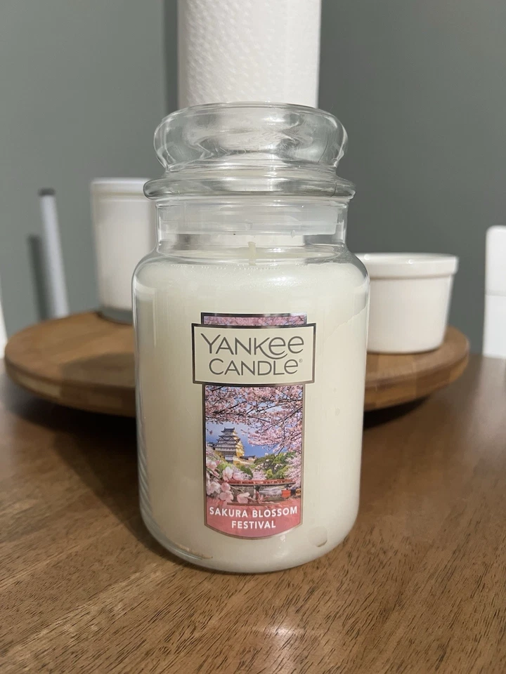 Yankee Candle Sakura Blossom Festival 22 oz Jar Candle New Bestseller - Image 1 of 1