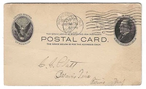 U.S. - Scott's #UX18 card mailed Rochester, NY Dec.19, 1906 by Monroe Co. Clerk - Picture 1 of 2