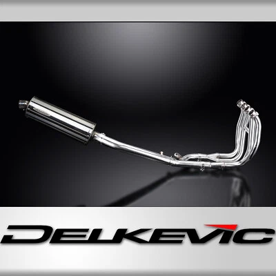 Silenciador de escape completo Suzuki GSX1300R Hayabusa 1999-07 4-1 14" ovalado de acero inoxidable Foto 1 de 4