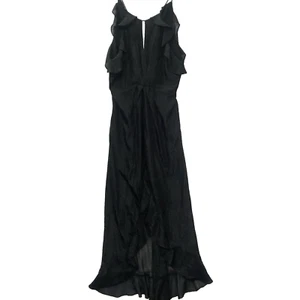 ASTR The Label Womans NWOT Maxi Dress Size Medium Black Shimmer Sleeveless Lined - Picture 1 of 14