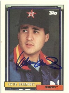 Xavier Hernandez Houston Astros Personally Autographed Card