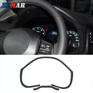 Carbon Fiber Dashboard Speedometer Frame Trim For Subaru Legacy Outback 2010-14 - Picture 1 of 11