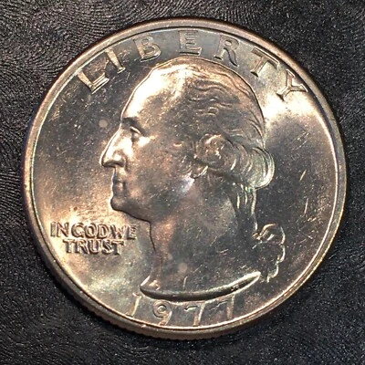1977 Washington Quarter - Superb Uncirculated - High Quality Scans #Q374 - Image 1 of 2