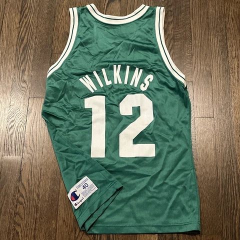 Dominique Wilkins Boston Celtics jersey size 40 Mens Champion green Cover