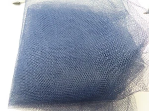 Nachlass Handwerk Stoff Menge 1 Stück 36""x 70"" Nylon marineblau Netz - Bild 1 von 2