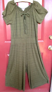 Vestido Sundance Maxi Culotte PL Verde Oliva Profundo Escote Corbata Cintura Baja Usado en Excelente Condición - Imagen 1 de 7