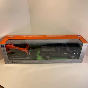 NewRay 1:18 Kubota Pickup Truck with Trailer & Svl90-2 Compact Track Loader New - Picture 1 of 12