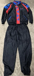 VTG 1990’s Stardust Casino Womens Sz L Jumpsuit Windsuit Jogging Retro Silky - Picture 1 of 13