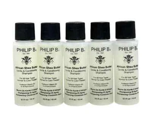 Philip B African Shea Butter conditioning Shampoo 0.5fl.oz sample size pack of 5 - Picture 1 of 1