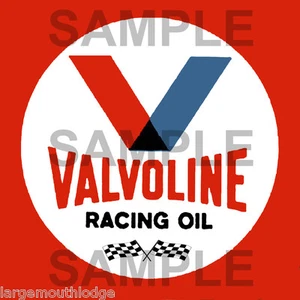 2 ZOLL VALVOLINE RACING VINTAGE STIL AUFKLEBER STICKER - Bild 1 von 1