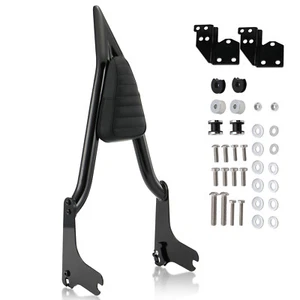 25" Touring Sissy Bar Passenger Backrest for Harley 97-08 Street Road Glide King - Picture 1 of 8