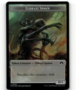 Ficha de doble cara de comida de desove Eldrazi Magic The Gathering - Modern Horizons 3 - Imagen 1 de 2