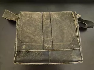 Fossil Messenger Bag Umhängetasche Leder Used Look Akten / Laptop Damen Herren - Bild 1 von 7