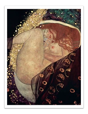 Gustav Klimt DANAE (1907-1908) Vintage Painting 17x22" Premium Art Print
