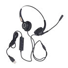Wired Telephone Headset Noise Reduction Ergonomic Adjustable Volume Control TDM