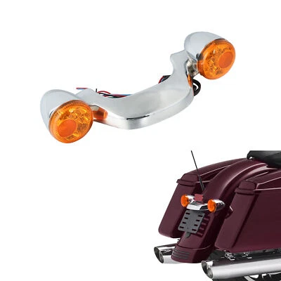 Barra de luz LED de freio de seta traseira compatível com Harley Road Street Glide FLHX 10-23 - Imagem 1 de 4