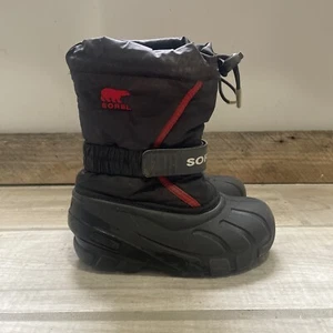 SOREL® Kids Flurry boots - Kid, Size 11 Red And Black - Picture 1 of 6