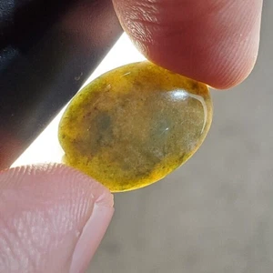 2 gr Natural Moss Agate Chalcedony Polished Loose Gemstone Cabochon - Picture 1 of 5