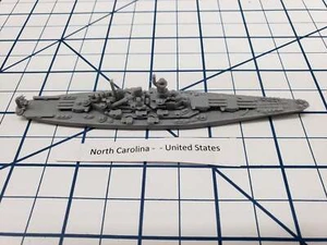 Schlachtschiff - North Carolina - US Navy - Wargaming - Achse und Verbündete - Naval Mini - Bild 1 von 2