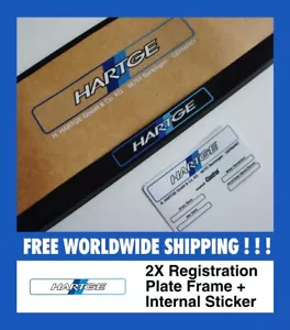 2X Hartge Number Plate Surrounds + soporte interno para matrícula - Imagen 1 de 11
