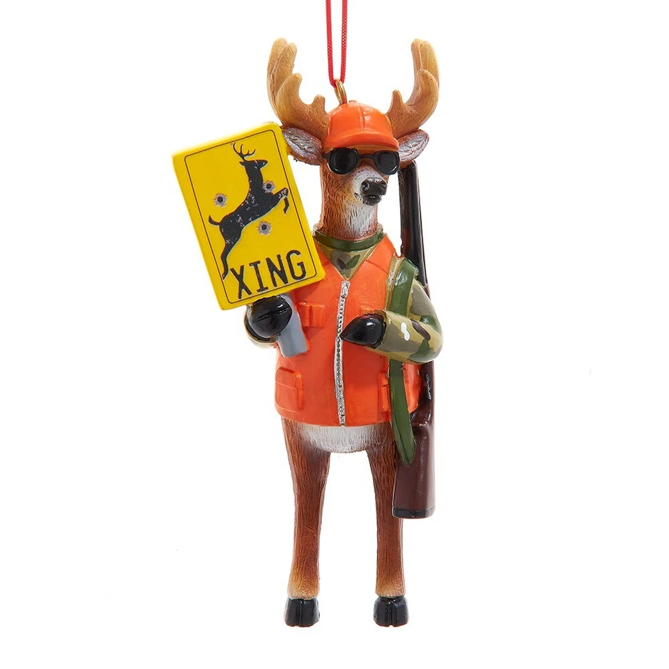 Deer Crossing Ornament - Image 1 of 1