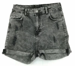 Girls Shorts 7 Black Stone Washed - Picture 1 of 12