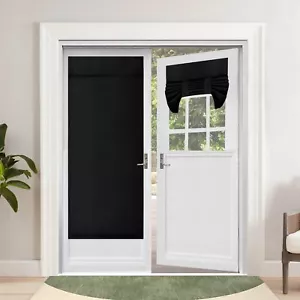 26x68 Inch Blackout French Door Curtain Privacy Thermal Insulated Glass Shades - Picture 1 of 8