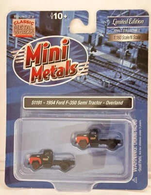 Mini Metals 1:160 N Scale 51191-1954 Ford F-350 Semi Tractor Overland - Image 1 of 2