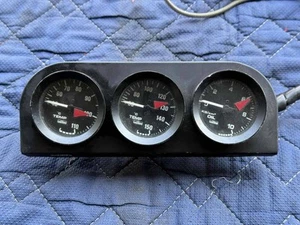 LAMCO METER DIN Triple GAUGE Oil Water Temp Oil Pressure - Picture 1 of 3
