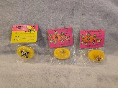 Anillos de la suerte Chemtoy Corp 1969 vintage (3) Foto 1 de 4