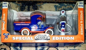 Vintage 1912 Ford “Model T” Locking Coin Bank Union 76 Gearbox Toy 1:24 Die-Cast - Picture 1 of 4