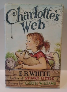 CHARLOTTE'S WEB, 1952 HC, DJ CHILDREN'S BOOK, E.B. WHITE, Harper And Row - Picture 1 of 7