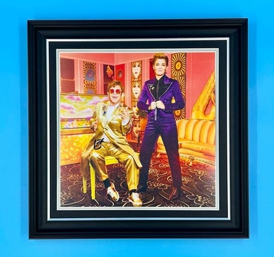 Elton John Signed Photo Framed & COA Music Auto Who Believes In Angels Poster - Image 1 of 4