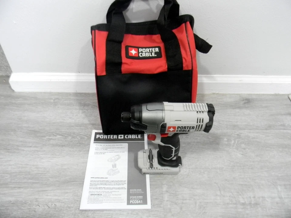 NEW Porter Cable PCC641 20V MAX 20Volt Impact Driver W/Tool Bag - Image 1 of 1
