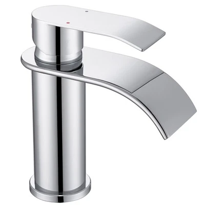 Wasserfall Waschbeckenarmatur Edelstahl Einhebelmischer Badarmatur Wasserhahn - Bild 1 von 4