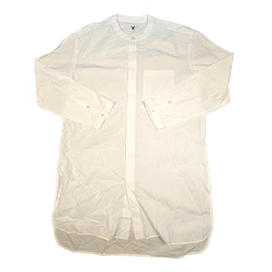 COS Shirt Mens SMALL White Button Up long sleeve Poplin modern long Size S - Picture 1 of 9
