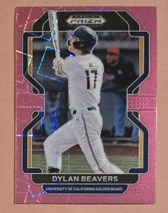 Dylan Beavers 2022 Prizm Draft Picks Prospect Pink Velocity Card #PDP33 - Picture 1 of 2