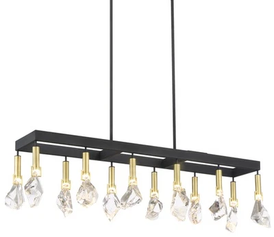 Metropolitan N7866 Elementos Raros 12 Luces 44"W LED Lineal - Carbón Arena / De Colección Foto 1 de 2